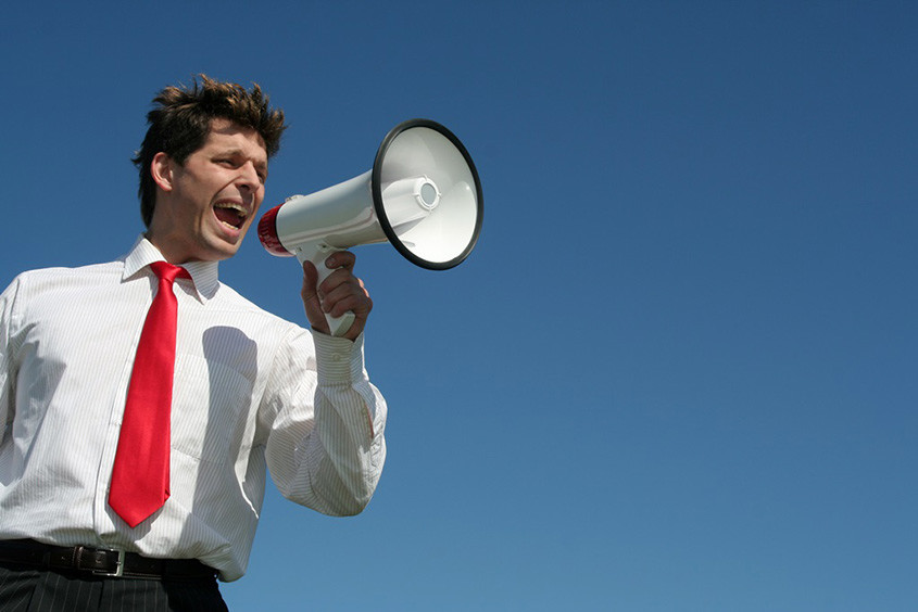 diamonddog Man-with-megaphone-yelling How to Ensure PR Coverage in a Digital World 